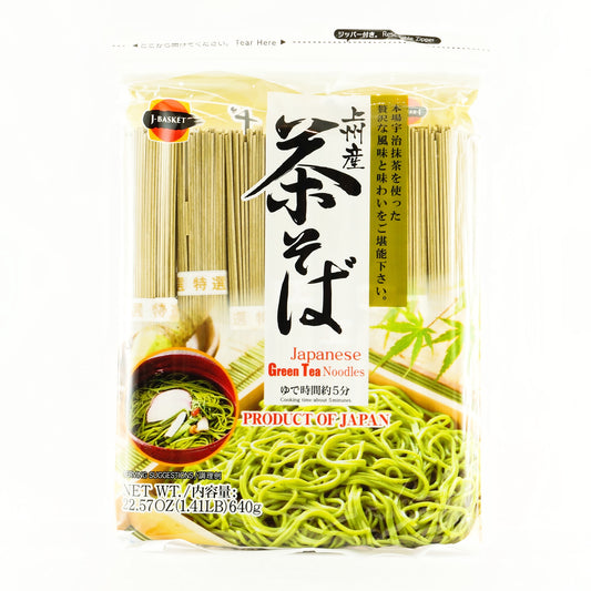 J-Basket Japanese Green Tea Noodles 640g