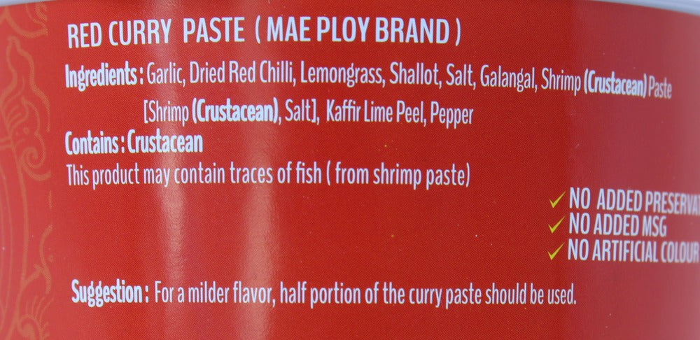 Mae Ploy Red Curry Paste 400g