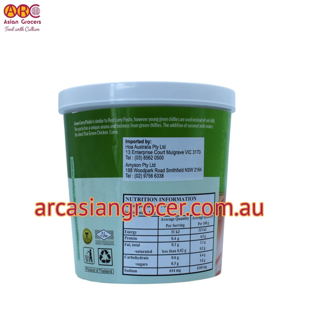 Mae Ploy Thai Green Curry Paste 400g