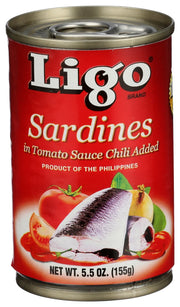Ligo Sardines in Tomato Sauce Chili Added 425g