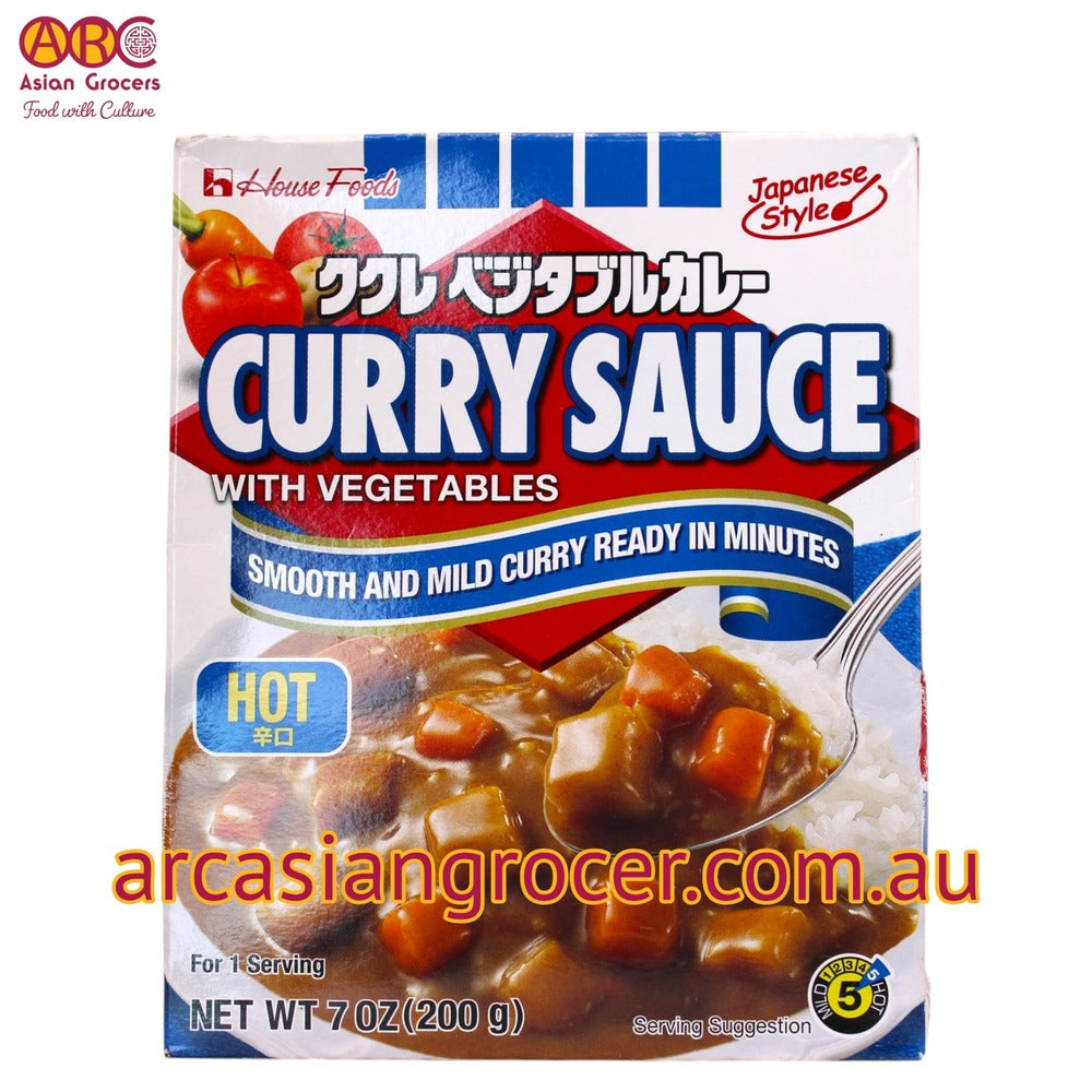 House Foods Hot Flavour Curry Sauce with Vegetables 200g