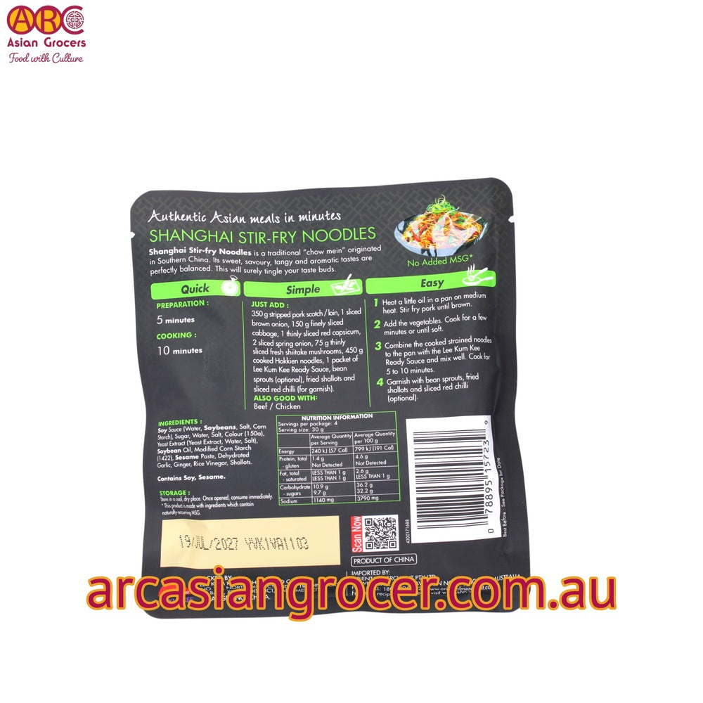 Lee Kum Kee Shanghai Stir-Fry Noodles Sauce 120g