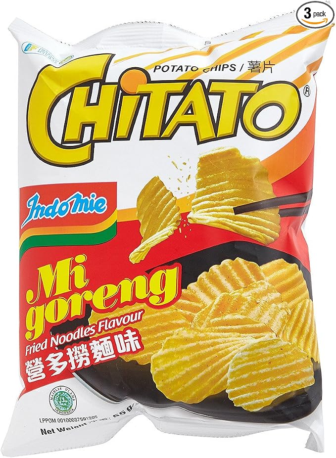 Indomie Mi Goreng Fried Noodles Flavour Chitato Potato Chips 55g (Best Before: 16-03-2027)