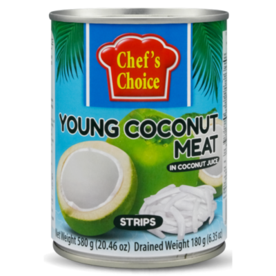 Chef's Choice Young Coconut Meat (Strip) 580g