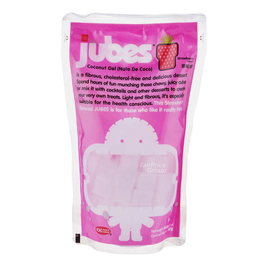 Wong Coco Jubes Strawberry Jelly 360g