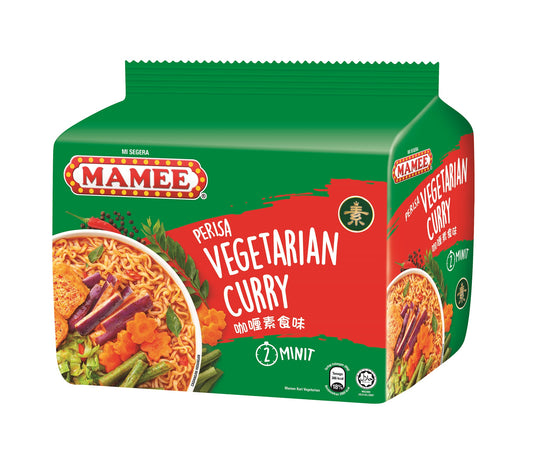 Mamee Premium Instant Noodle Vegetarian Curry Soup 5P
