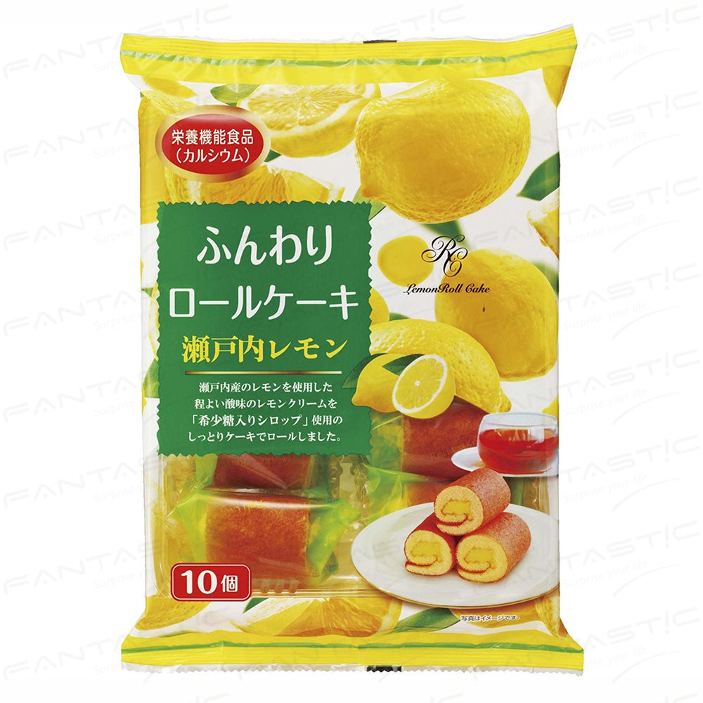 Yamauchi Seika Fluffy Roll Cake - Bitter Sweet Lemon Flavour 162g