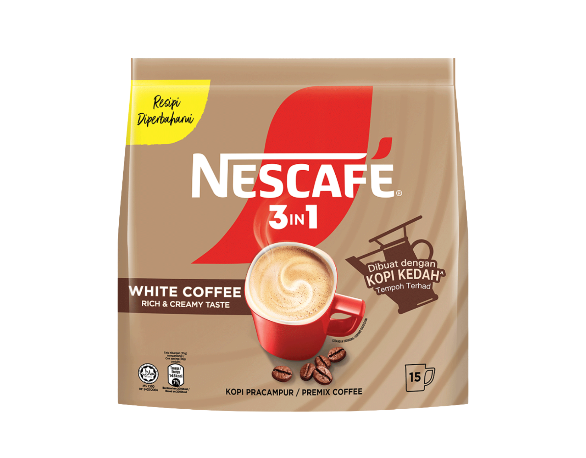 Nescafe 3in1 White Coffee Rich & Creamy Taste 15 Sachets