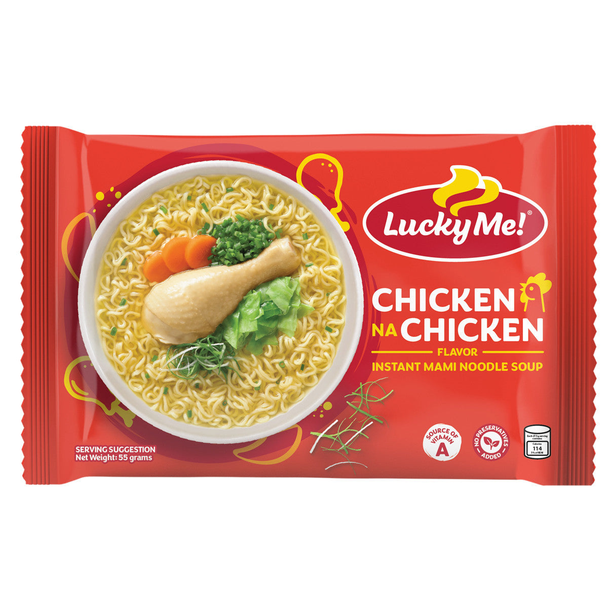 Lucky Me Pancit Canton Chicken Instant Noodles 55g*6