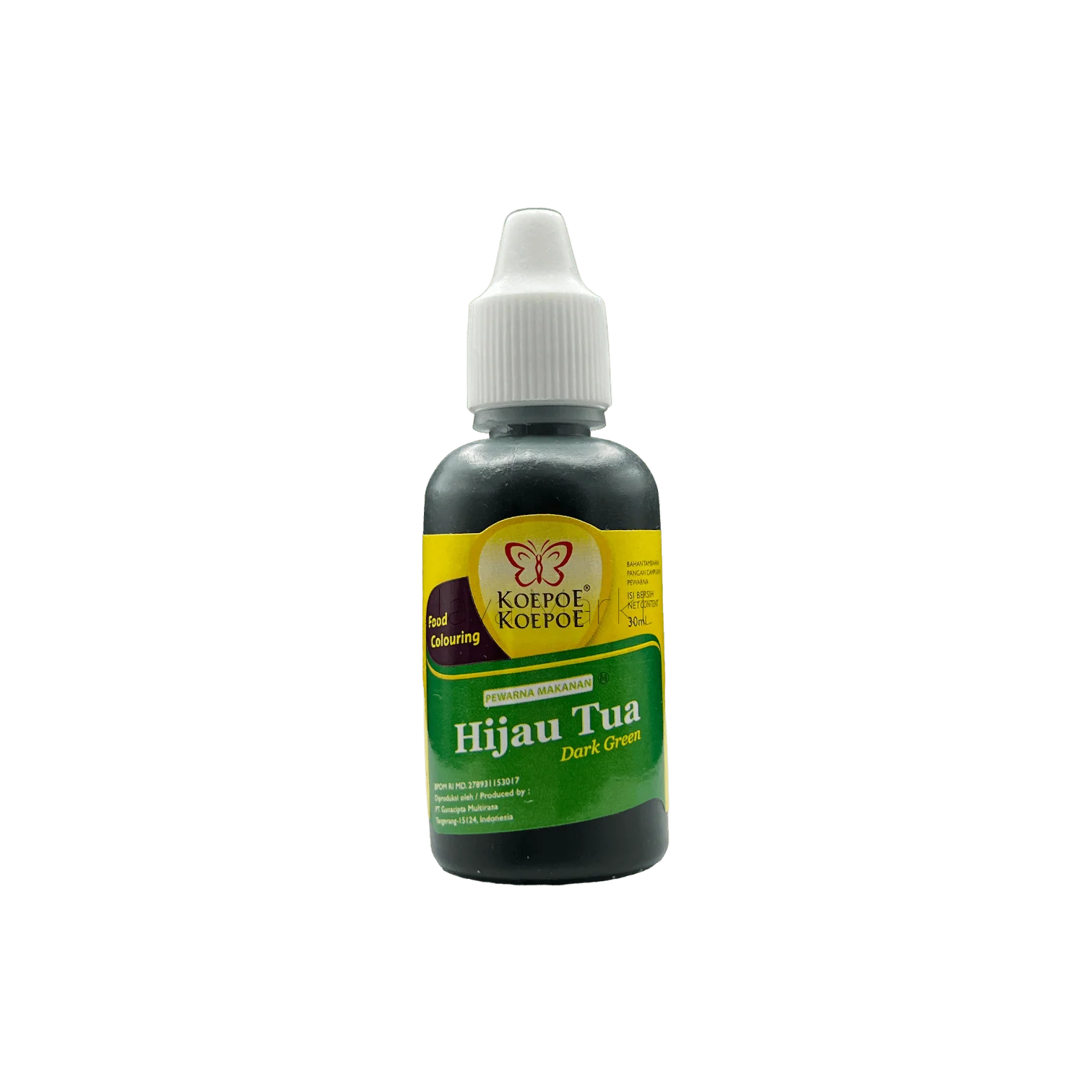 Koepoe Koepoe Pewarna Pangan Hijau Tua (Dark Green) Food Colouring 30ml