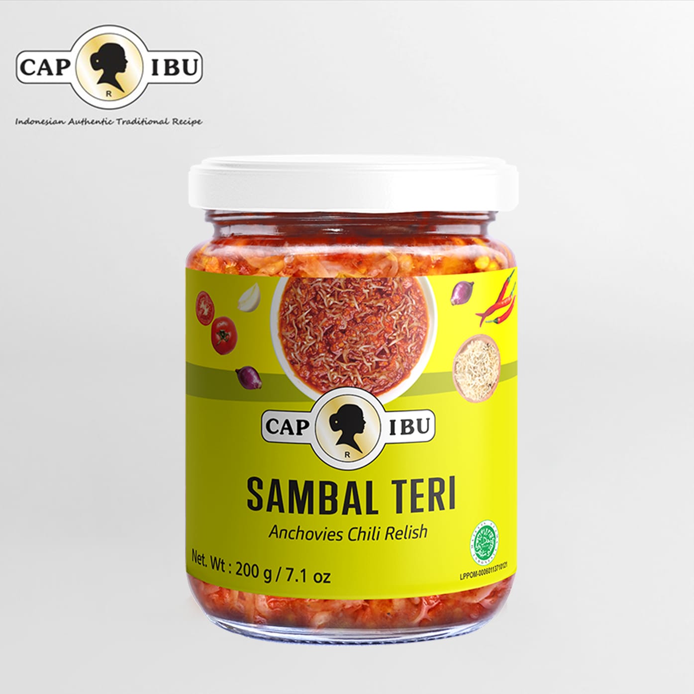 Cap Ibu Sambal Teri (Anchovies Chilli Relish) 200g