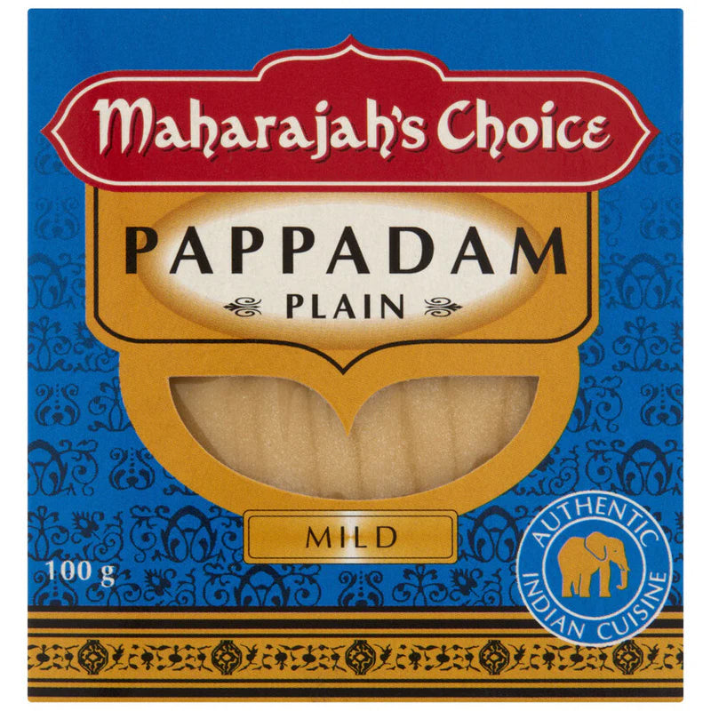 Maharajahs Choice Plain Pappadams 100g