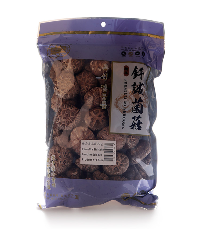 Golden Bai Wei Dried Camellia Shiitake Mushroom 250g