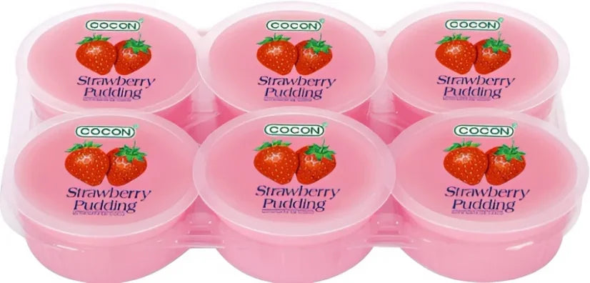 Cocon Strawberry Flavoured Jelly Pudding with Coconut Jelly 6x80g
