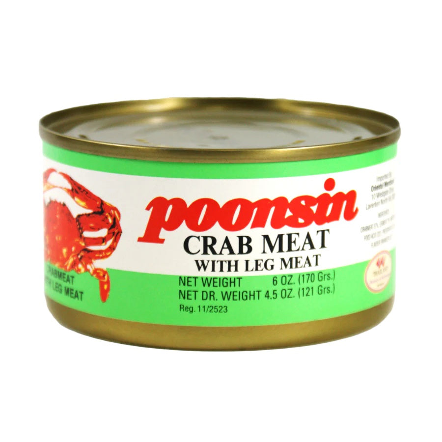 Poonsin Crab Meat With Leg Meat 170g
