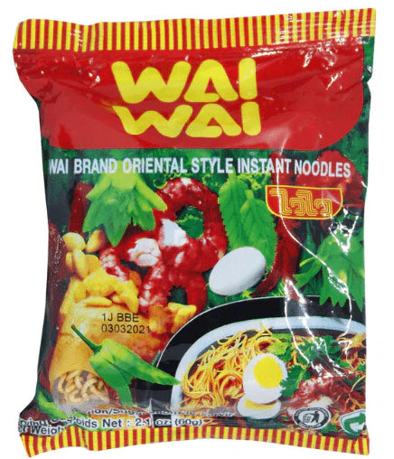 Wai Wai Oriental Style Instant Noodles 60g