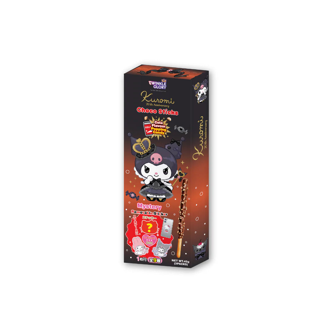 Twinkle Glory Cola Flavour Popping Candy Choco Sticks 45g
