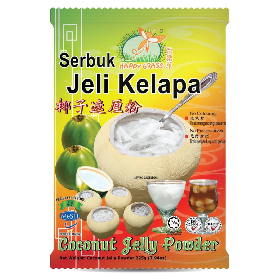 Happy Grass Coconut Jelly Powder (Jeli Kelapa) 225g
