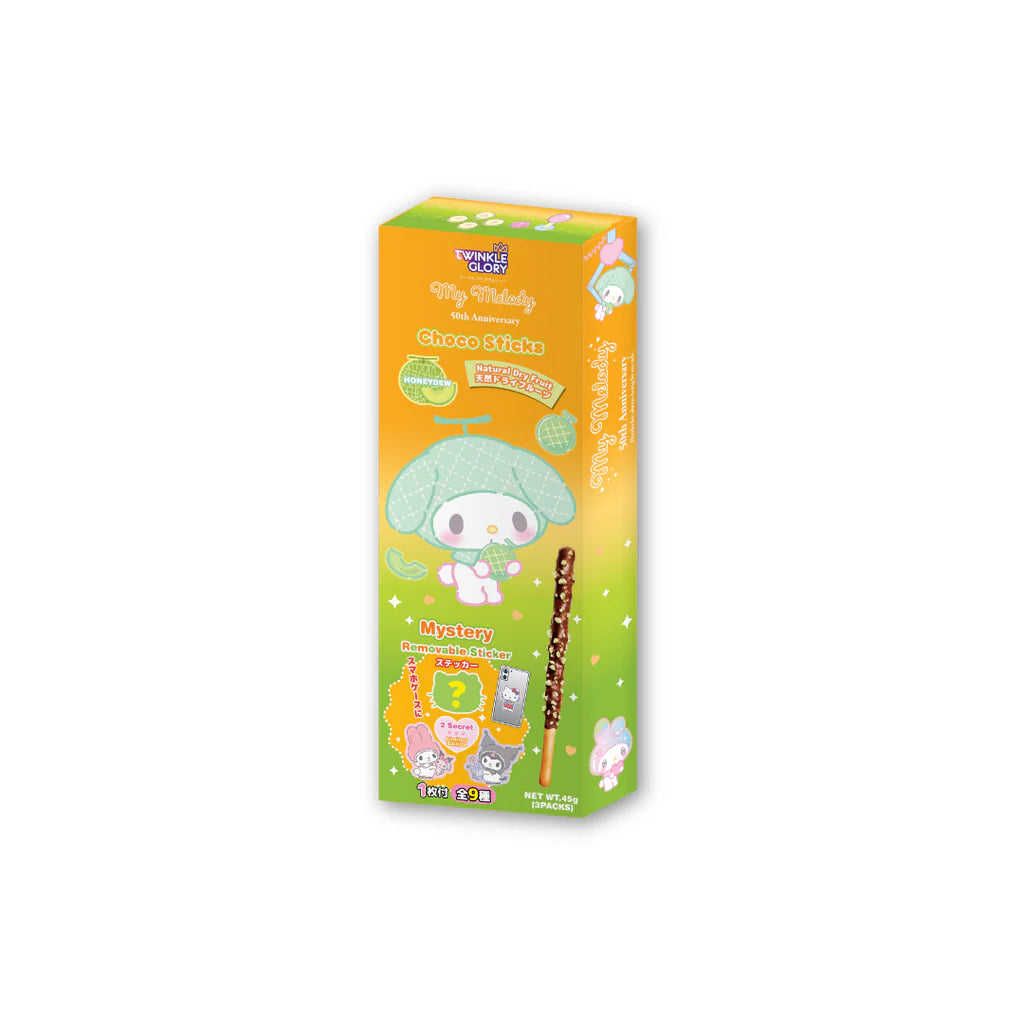 Twinkle Glory Honeydew Flavour Choco Sticks 45g