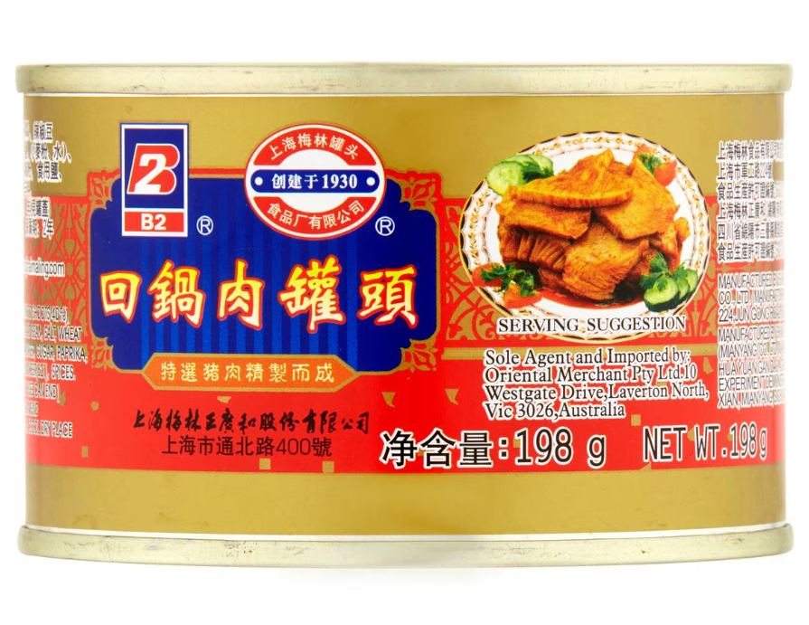 B2 Canned Sliced Pork In Szechuan Style 198g