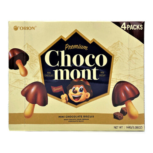 Orion Premium Choco Mont Mini Chocolate Biscuit 144g