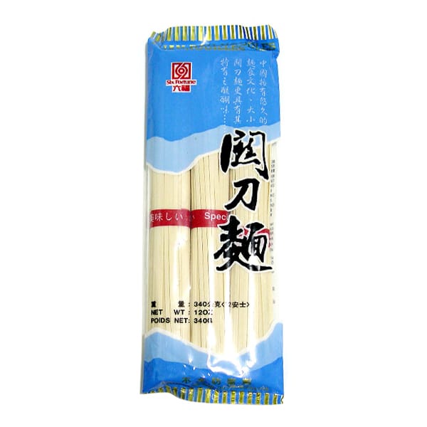 Six Fortune Dried Wide Noodles 340g