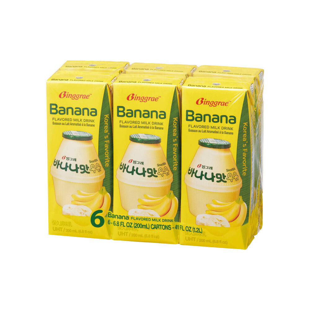 Binggrae Banana Flavoured Milk Drink 6x200ml