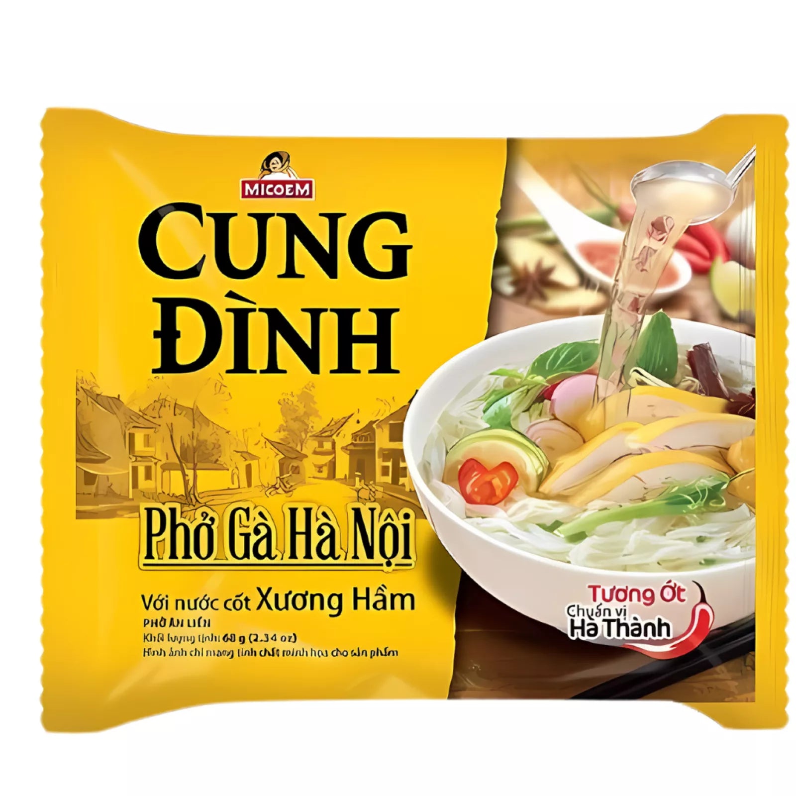 Micoem Cung Dinh Chicken Flavour Instant Rice Noodles 70g