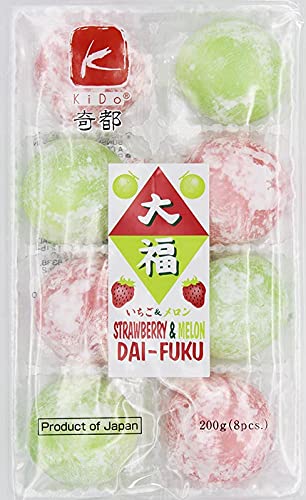 Kido Strawberry & Melon Dai-Fuku (Mochi) 200g