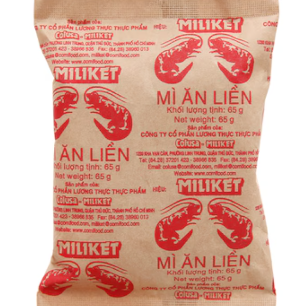 Miliket Original Flavour Instant Noodles 65g