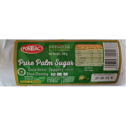 Pontiac Pure Palm Sugar 500g