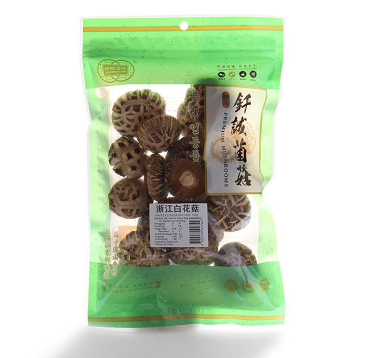 Golden Bai Wei Dried White Shiitake Mushroom 100g