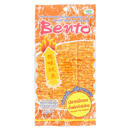 Bento Namprik Thai Original Flavour Squid Seafood Snack 18g