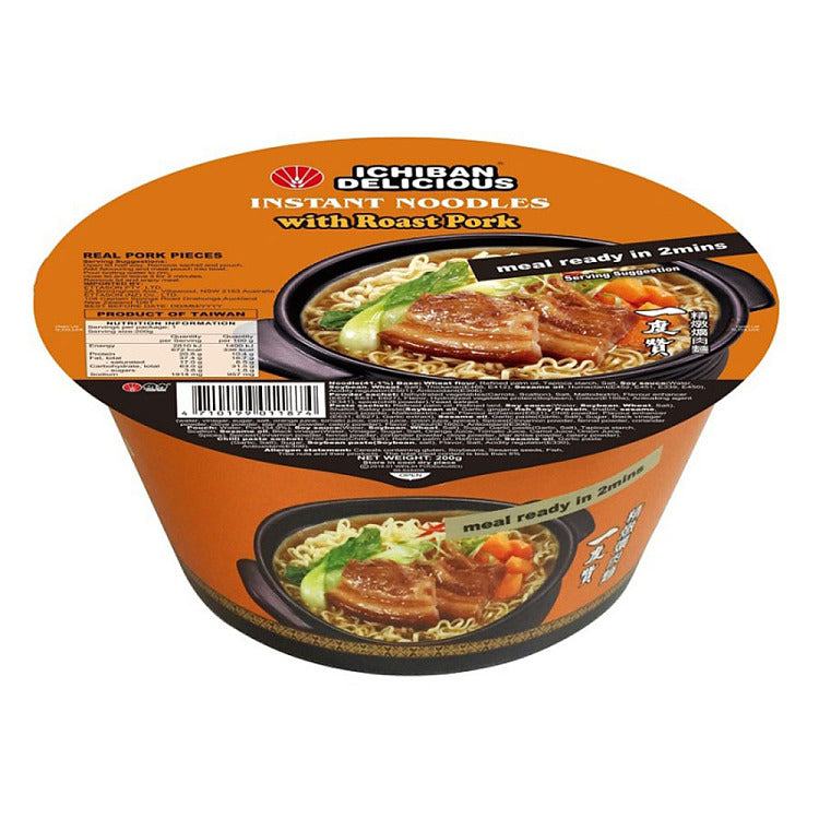 Ichiban Delicious Instant Noodles Roast Pork 185g