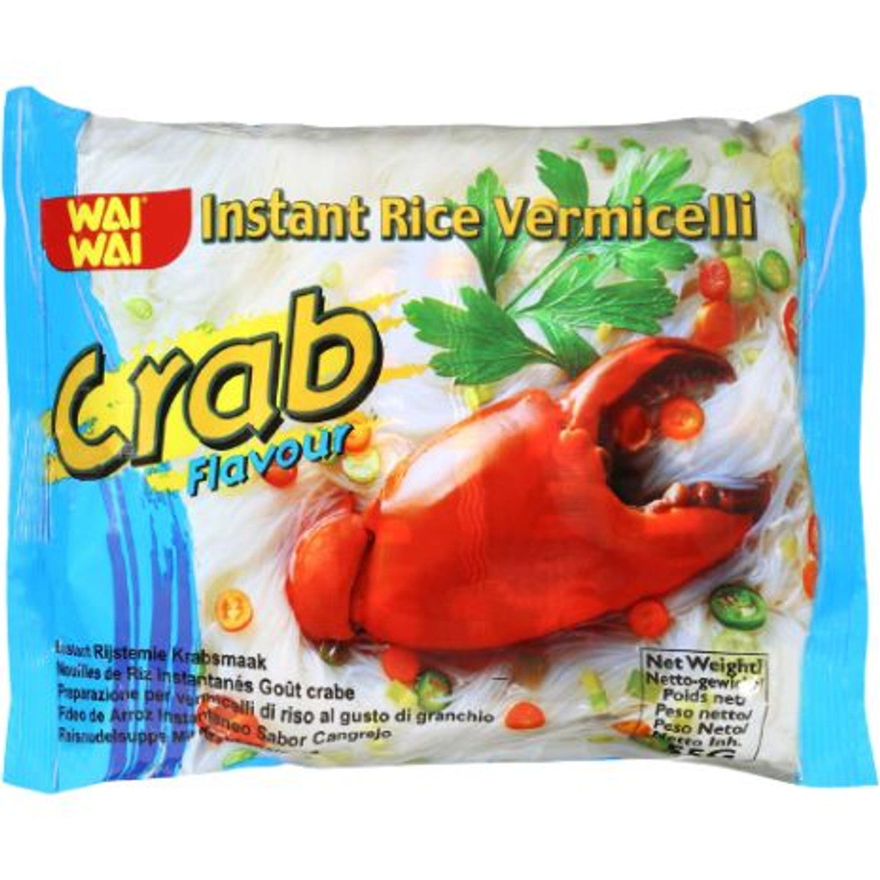 Wai Wai Crab Flavour Instant Rice Vermicelli 55g
