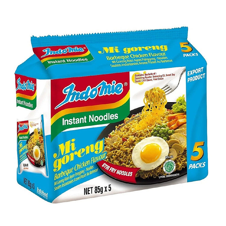 Indomie Mi Goreng Barbeque Chicken Flavour Instant Noodle 5pcs