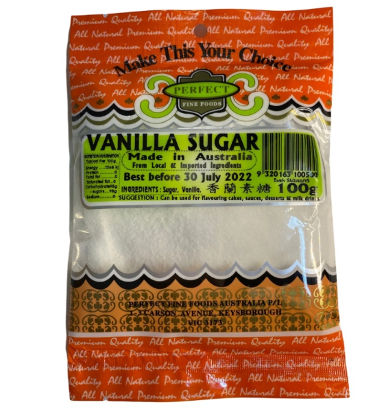 Perfect Fine Foods Vanilla Sugar 100g