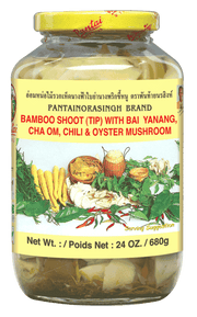 Pantai Bamboo Shoot Tips with Bai Yanang Cha Om, Chilli & Oyster Mushroom 680g