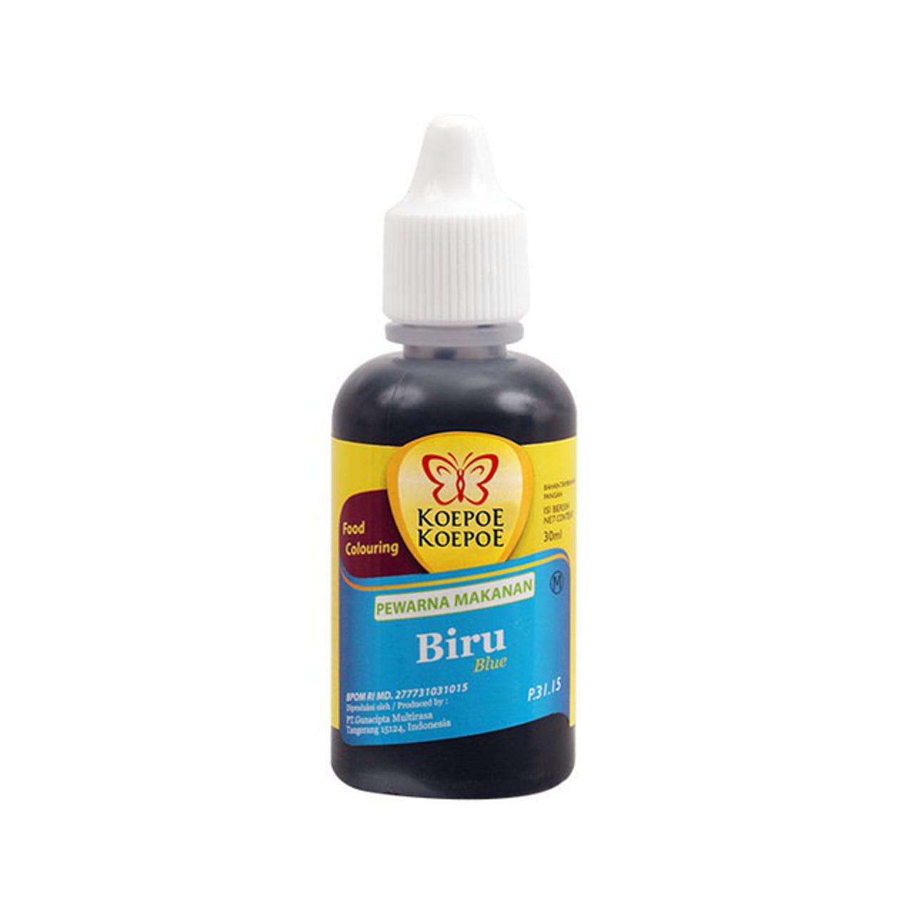 Koepoe Koepoe Pewarna Pangan Biru (Blue) Food Colouring 30ml
