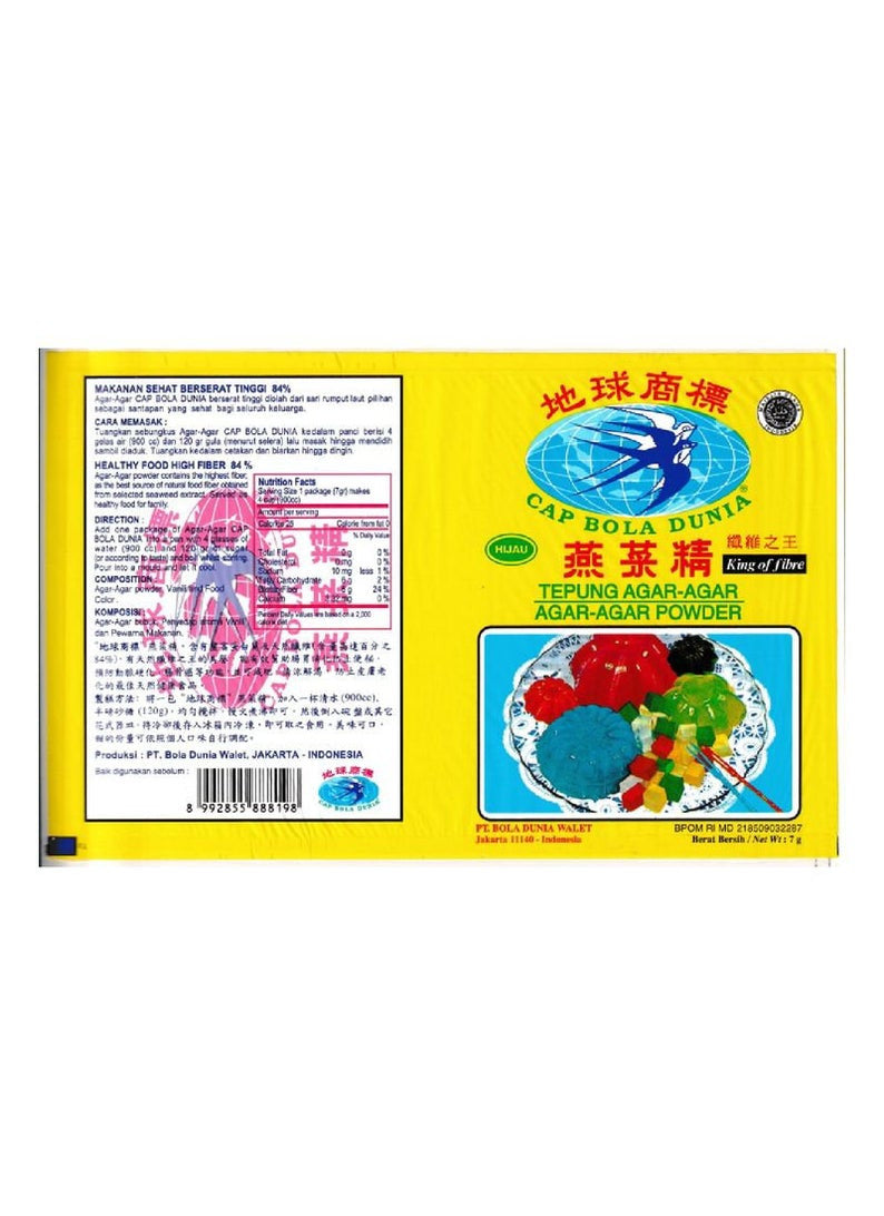 Swallow Globe Green Colour Agar-Agar Powder 7g