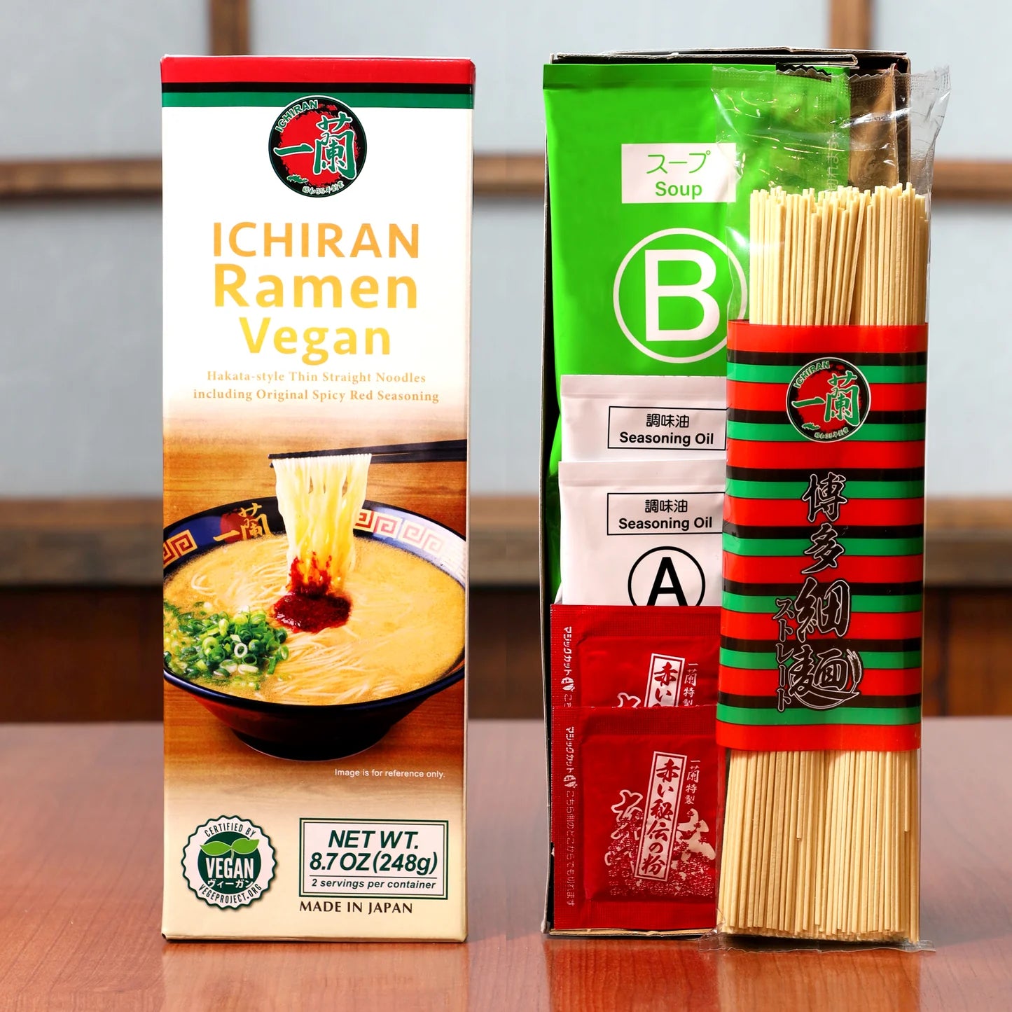 Ichiran Ramen Hakata Thin Straight Noodles 2 Servings 248g