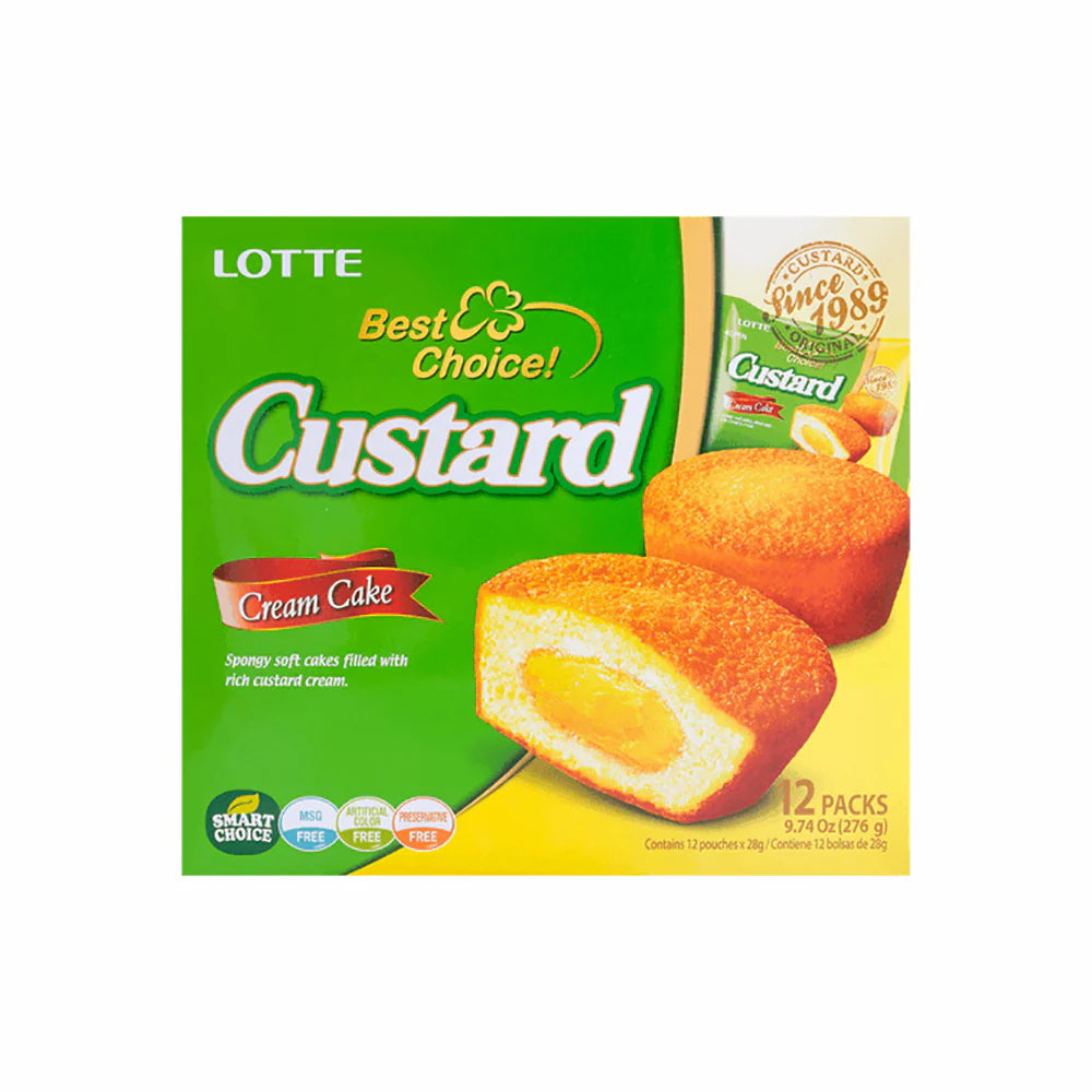 Lotte Custard Cream Cake 12pcs
