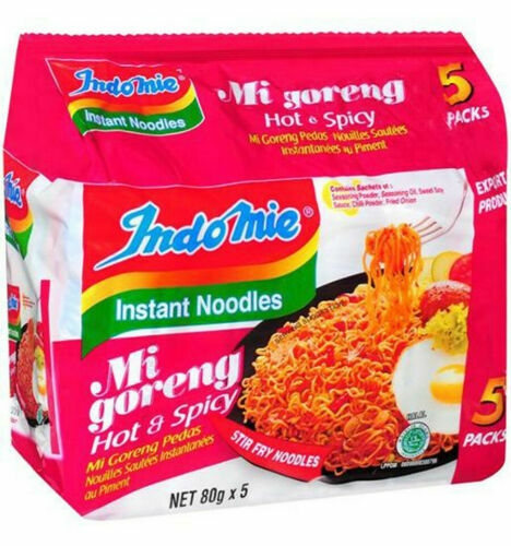 Indomie Mi Goreng Hot & Spicy Flavour Instant Noodle 5pcs