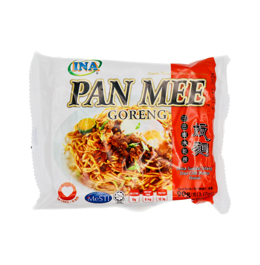 Ina Pan Mee Dried Chilli Shrimp Flavour Instant Noodle 5 Packs