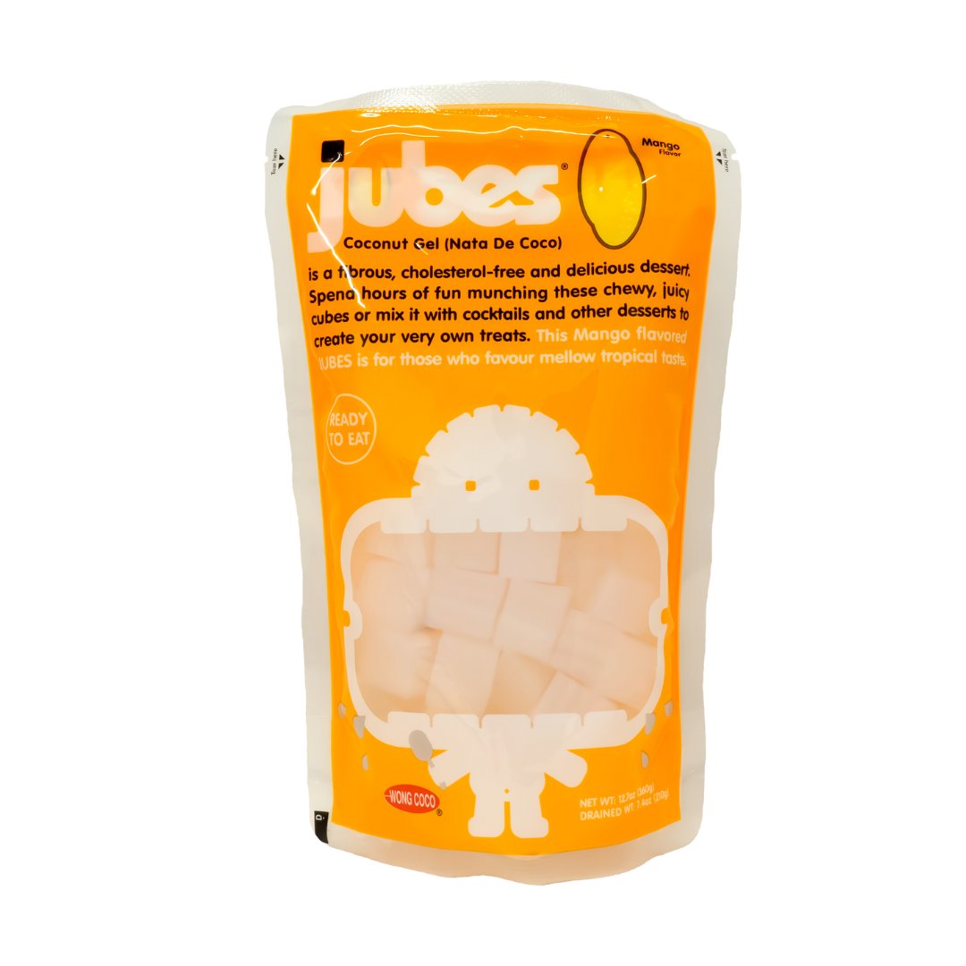 Wong Coco Jubes Nata De Coco with Coconut Water Mango Flavour 360g
