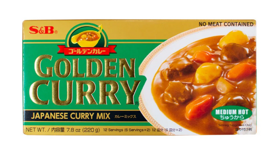 S&B Golden Curry Medium Hot Sauce Mix 220g