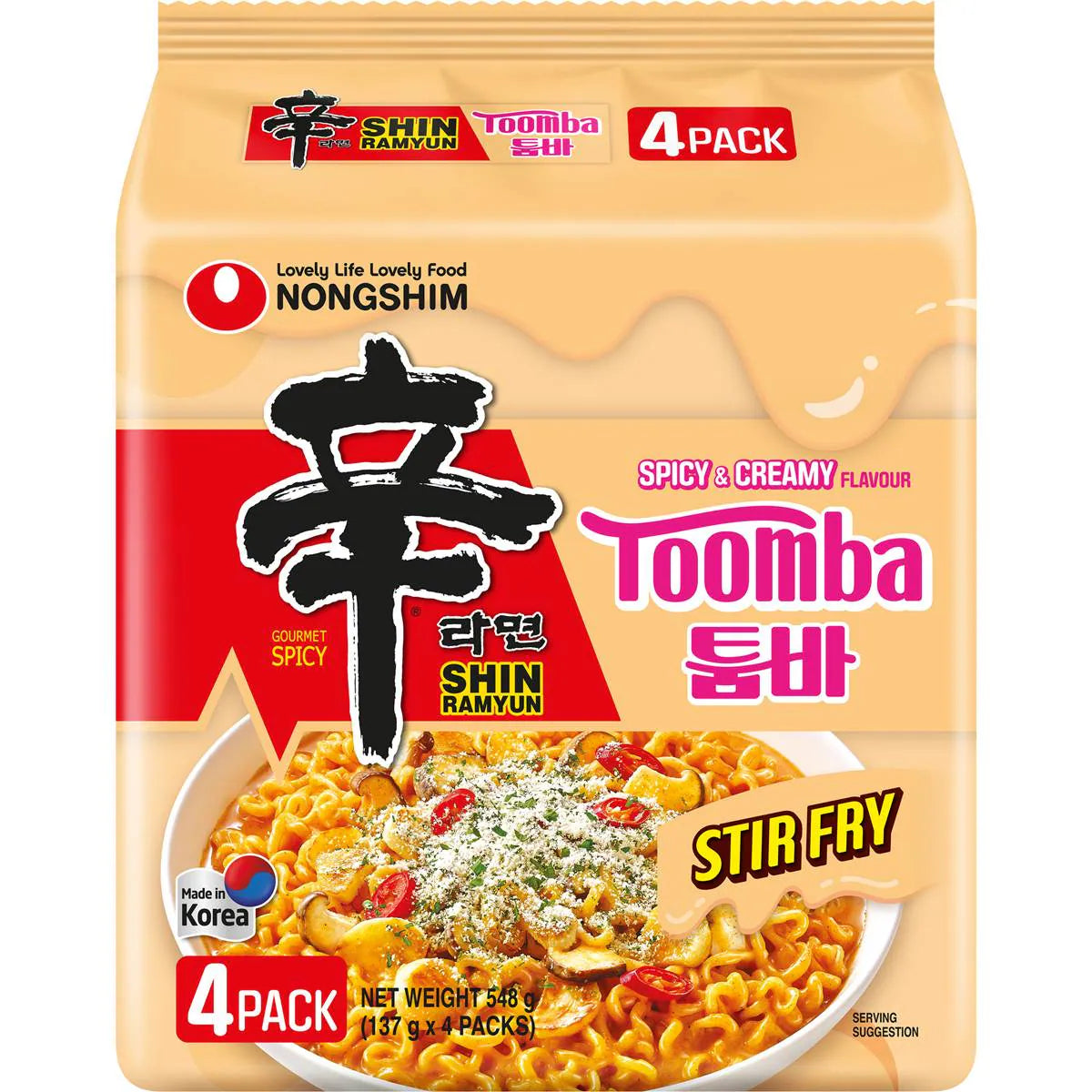Nongshim Shin Ramyun Spicy & Creamy Toomba 4x137g