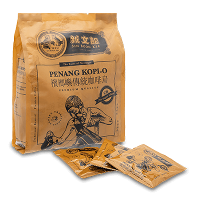 Sin Boon Kee Penang Kopi-O - No Sugar Added Instant Coffee 20S