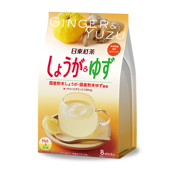 Nittoh Black Tea Ginger & Yuzu 9.8g x 8 sticks