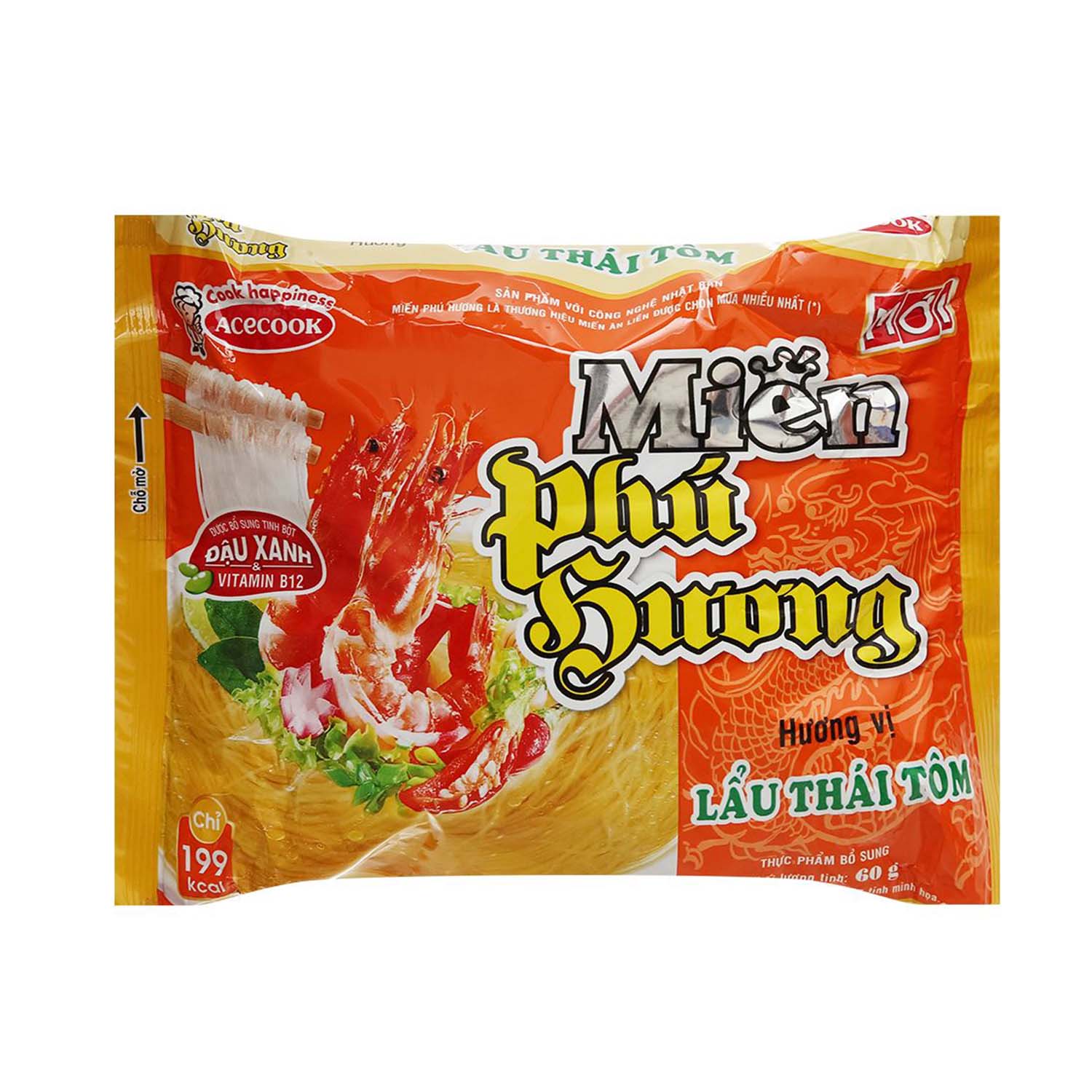 Acecook Tomyum Artificial Flavoured Instant Vermicelli 62g